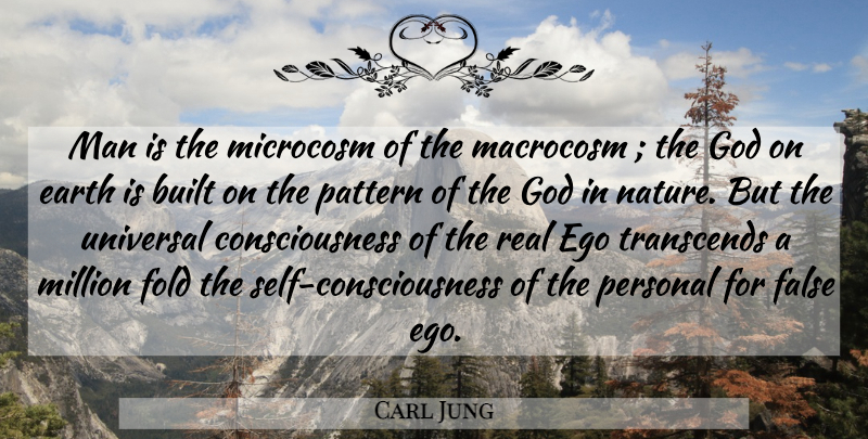 Carl Jung Quote About God, Real, Men: Man Is The Microcosm Of...