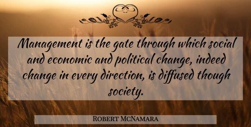 Robert McNamara Quote About Political, Management, Economic: Management Is The Gate Through...