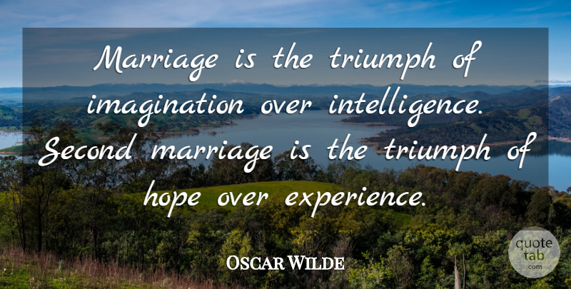 Oscar Wilde Quote About Funny, Marriage, Couple: Marriage Is The Triumph Of...