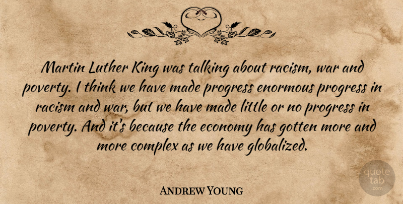 Andrew Young Quote About Kings, War, Thinking: Martin Luther King Was Talking...