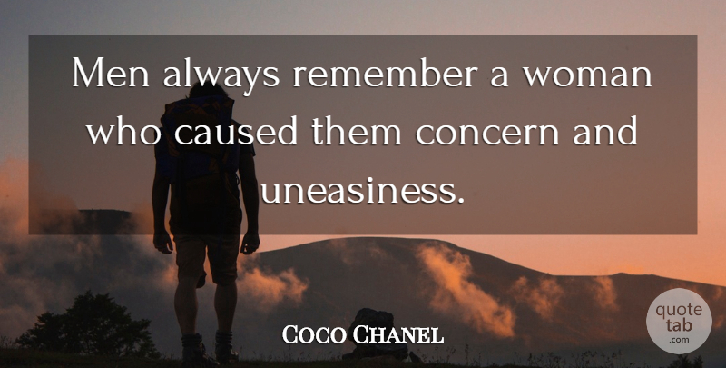 Coco Chanel Quote About Men, Coquetry, Remember: Men Always Remember A Woman...