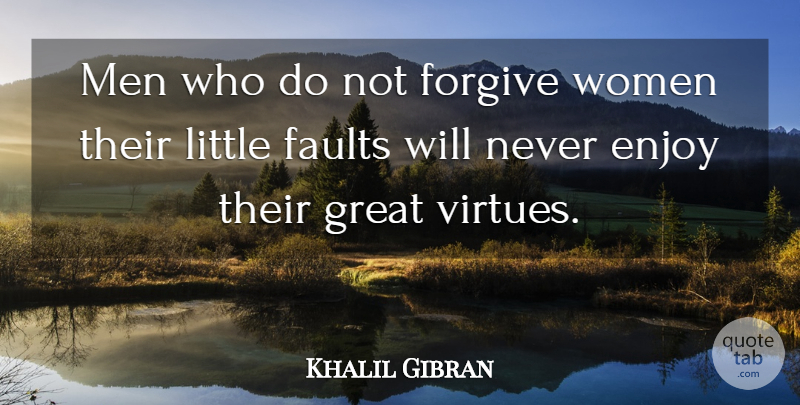 Khalil Gibran Quote About Forgiveness, Men, Forgiving: Men Who Do Not Forgive...