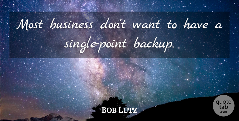 Bob Lutz Quote About Business: Most Business Dont Want To...