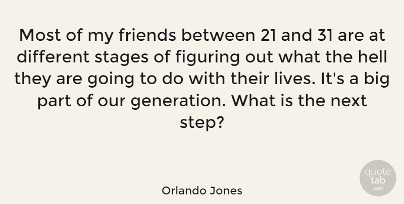 Orlando Jones Quote About Our Generation, Generations, Next: Most Of My Friends Between...