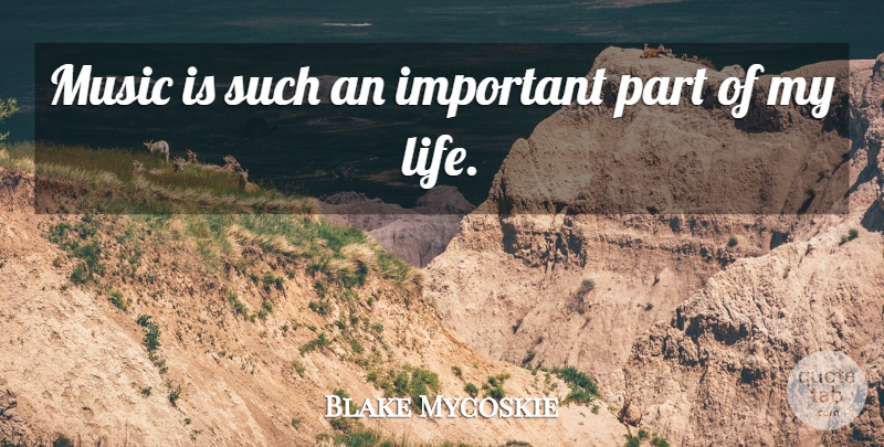 Blake Mycoskie Quote About Life, Music: Music Is Such An Important...