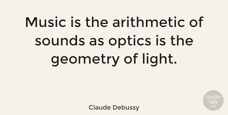 Claude Debussy Quote About Beauty, Music, Art: Music Is The Arithmetic Of...