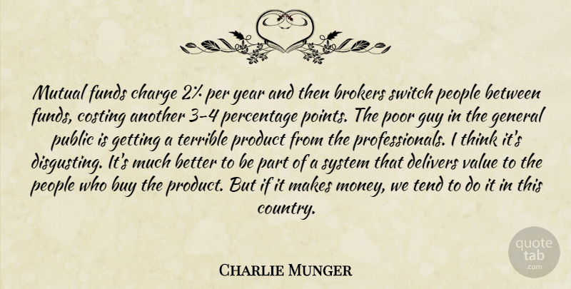Charlie Munger Quote About Country, Thinking, Years: Mutual Funds Charge 2 Per...