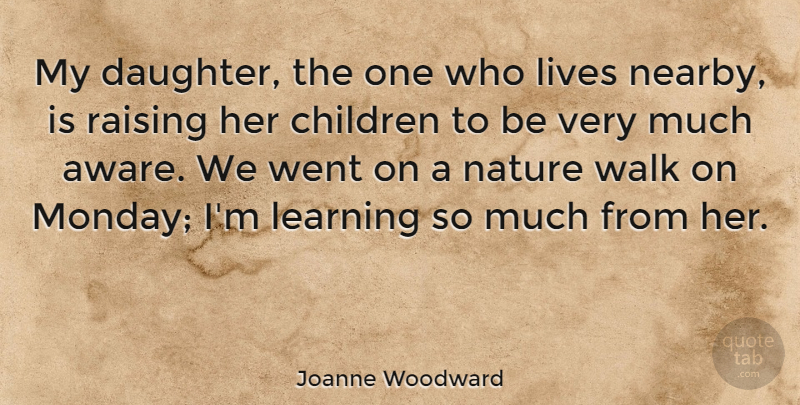 Joanne Woodward Quote About Daughter, Mother, Monday: My Daughter The One Who...