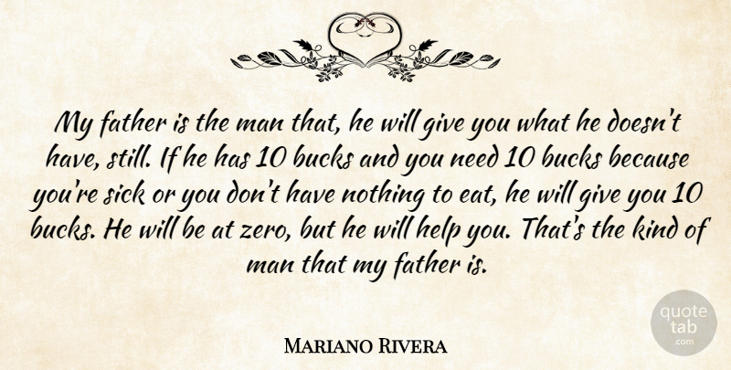 Mariano Rivera Quote About Bucks, Man: My Father Is The Man...
