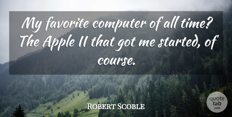 Robert Scoble Quote About Computer, Time: My Favorite Computer Of All...
