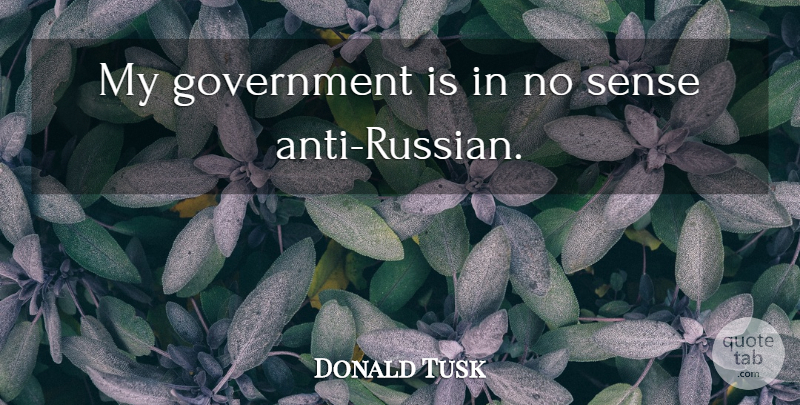 Donald Tusk Quote About Government: My Government Is In No...