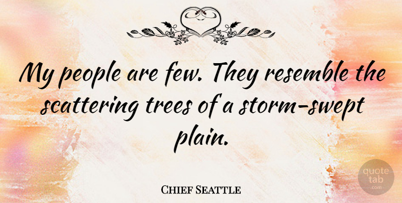 Chief Seattle Quote About People, Resemble: My People Are Few They...