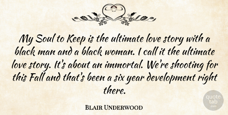 Blair Underwood Quote About Fall, Men, Years: My Soul To Keep Is...