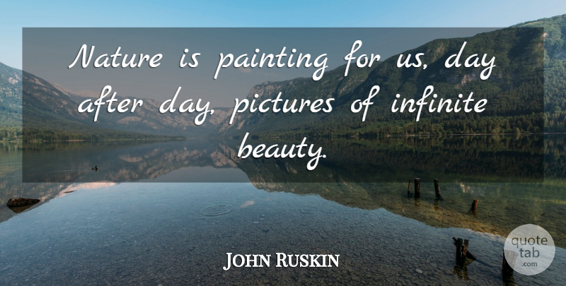 John Ruskin Quote About Nature, Sunset, Science: Nature Is Painting For Us...