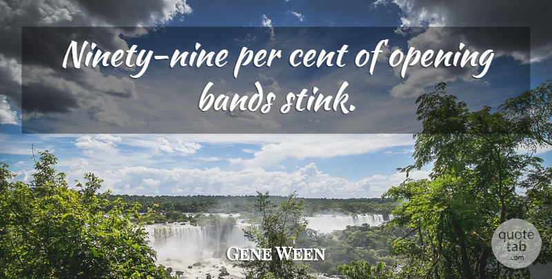Gene Ween Quote About Ninety Nine, Band, Stink: Ninety Nine Per Cent Of...