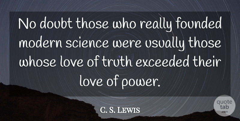 C. S. Lewis Quote About Doubt, Modern, No Doubt: No Doubt Those Who Really...