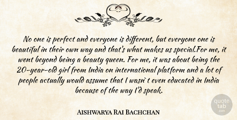 Aishwarya Rai Bachchan Quote About Beauty, Beautiful, Girl: No One Is Perfect And...
