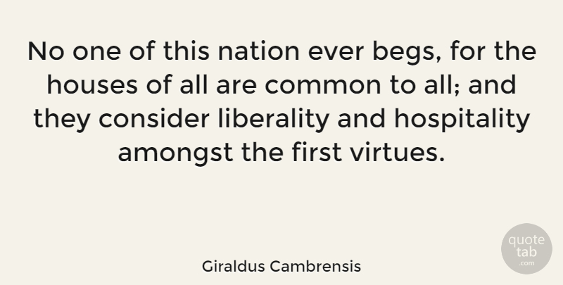 Giraldus Cambrensis Quote About Amongst, Common: No One Of This Nation...