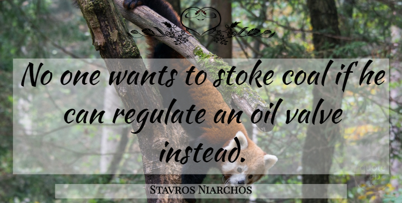 Stavros Niarchos Quote About Stoke, Valve, Wants: No One Wants To Stoke...