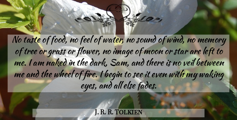 J. R. R. Tolkien Quote About Stars, Memories, Flower: No Taste Of Food No...
