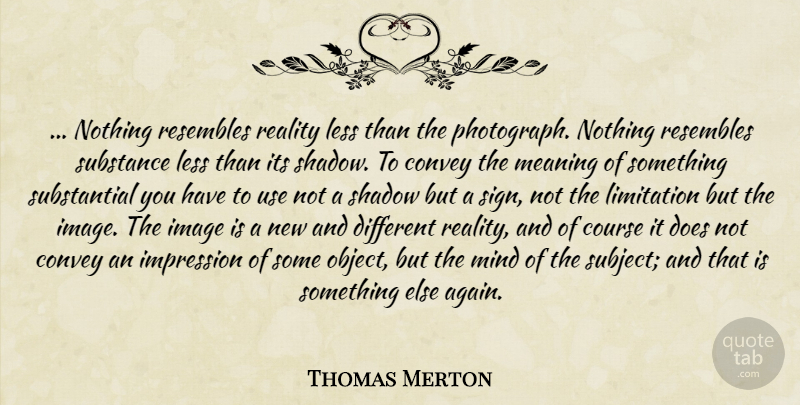 Thomas Merton Quote About Reality, Mind, Shadow: Nothing Resembles Reality Less Than...