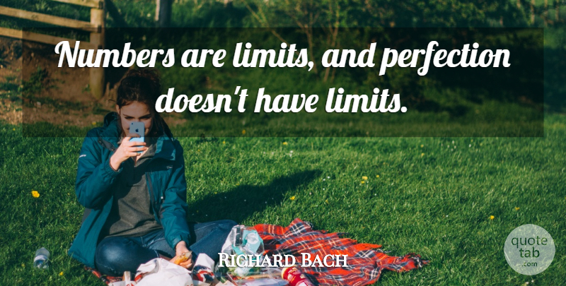 Richard Bach Quote About Numbers, Perfection, Limits: Numbers Are Limits And Perfection...