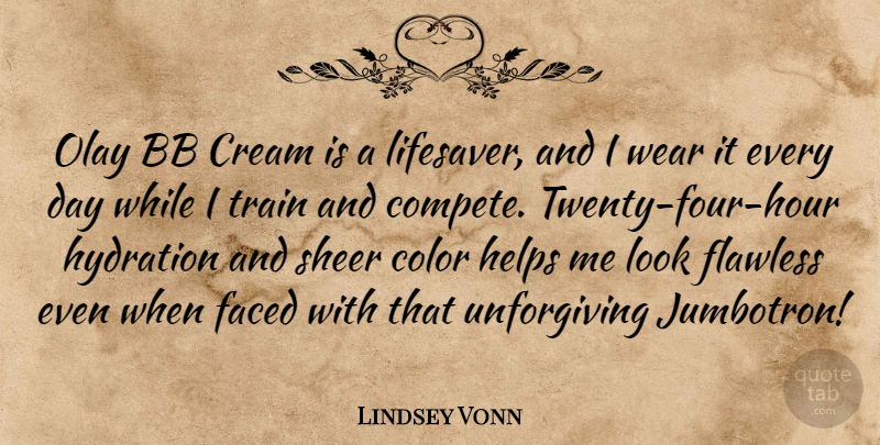 Lindsey Vonn Quote About Color, Hydration, Looks: Olay Bb Cream Is A...