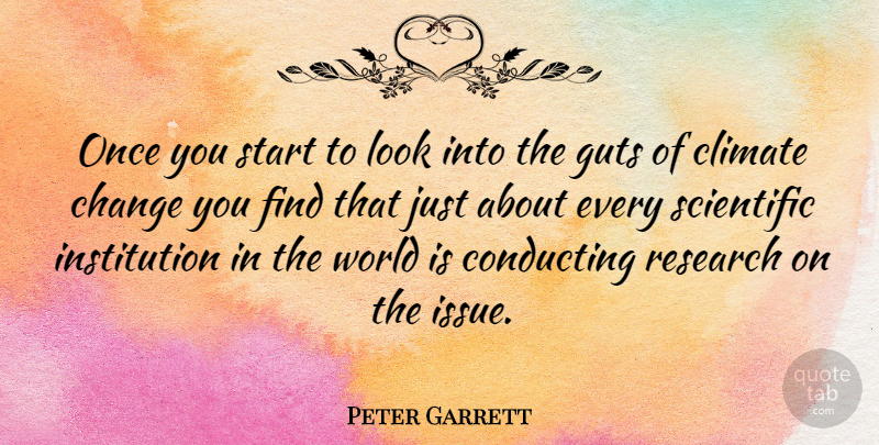Peter Garrett Quote About Issues, Understanding, Looks: Once You Start To Look...