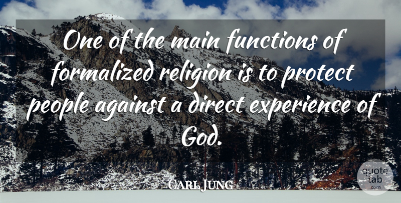 Carl Jung Quote About Spiritual, People, Function: One Of The Main Functions...
