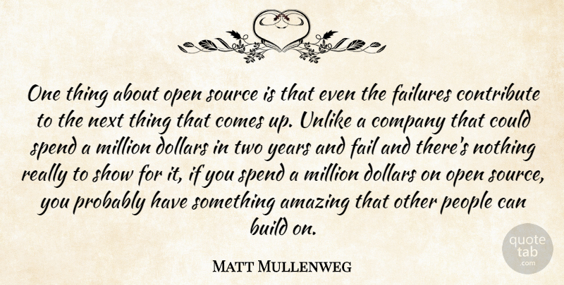 Matt Mullenweg Quote About Years, Two, People: One Thing About Open Source...