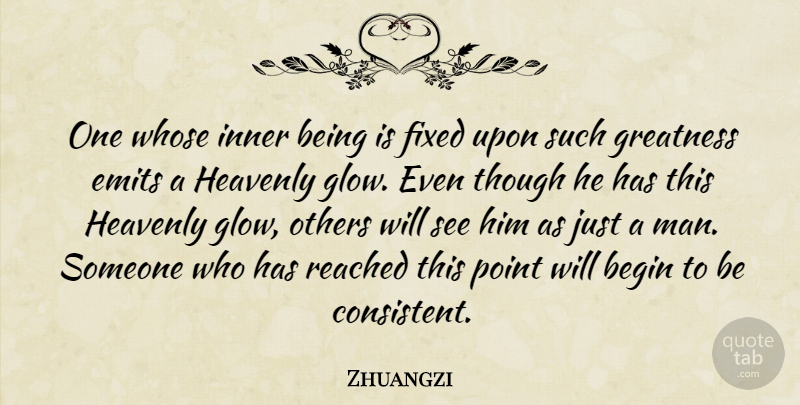 Zhuangzi Quote About Greatness, Men, Tao: One Whose Inner Being Is...