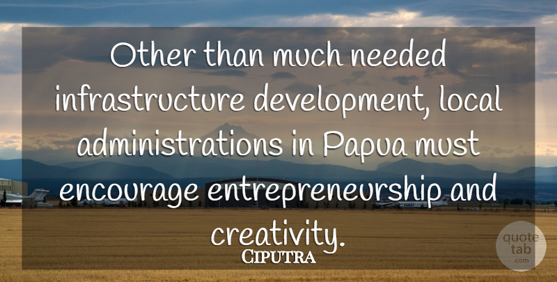 Ciputra Quote About Needed: Other Than Much Needed Infrastructure...