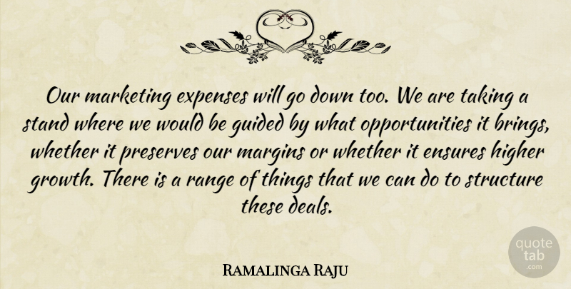 Ramalinga Raju Quote About Ensures, Expenses, Guided, Higher, Margins: Our Marketing Expenses Will Go...