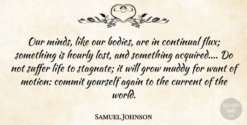 Samuel Johnson Quote About Mind, Suffering, Body: Our Minds Like Our Bodies...