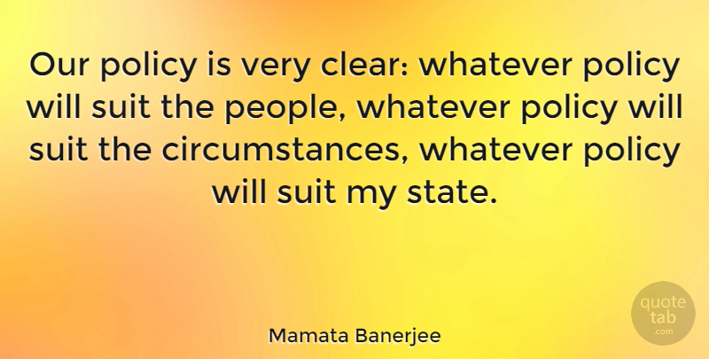 Mamata Banerjee Quote About Suit: Our Policy Is Very Clear...