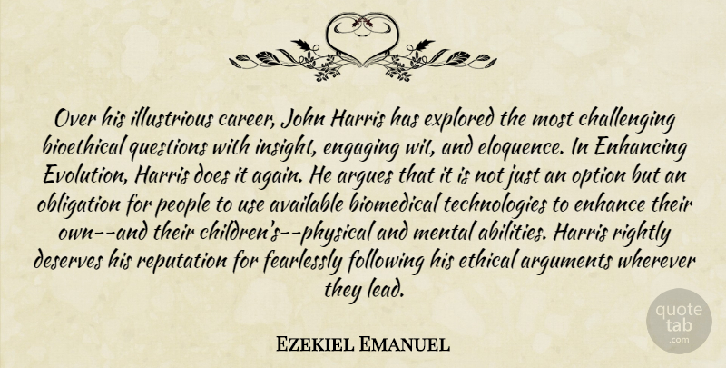 Ezekiel Emanuel Quote About Children, Technology, Careers: Over His Illustrious Career John...
