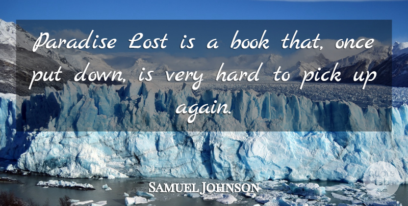 Samuel Johnson Quote About Book, Paradise, Lost: Paradise Lost Is A Book...