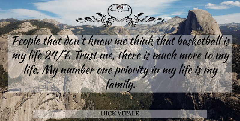 Dick Vitale Quote About Basketball, Thinking, Numbers: People That Dont Know Me...