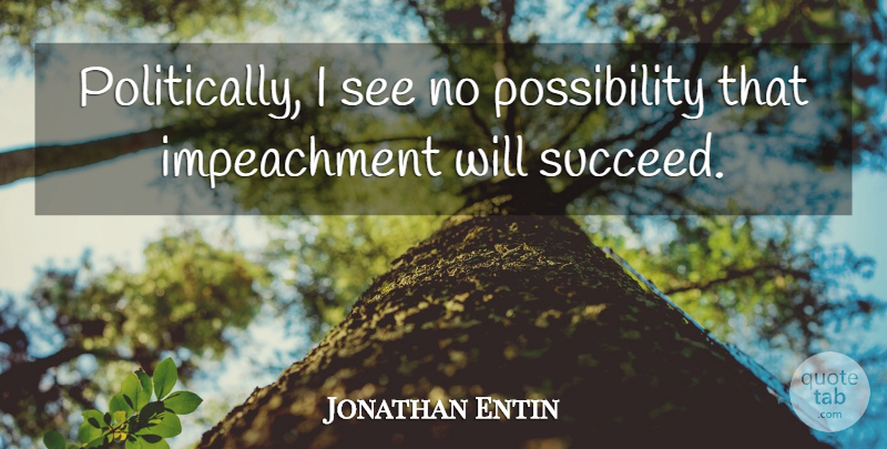 Jonathan Entin Quote About undefined: Politically I See No Possibility...