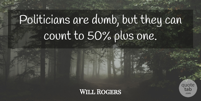 Will Rogers Quote About Political, Dumb, Politician: Politicians Are Dumb But They...