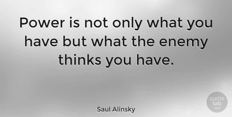 Saul Alinsky Quote About American Activist, Power: Power Is Not Only What...