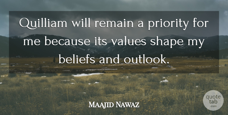 Maajid Nawaz Quote About Priority, Remain: Quilliam Will Remain A Priority...