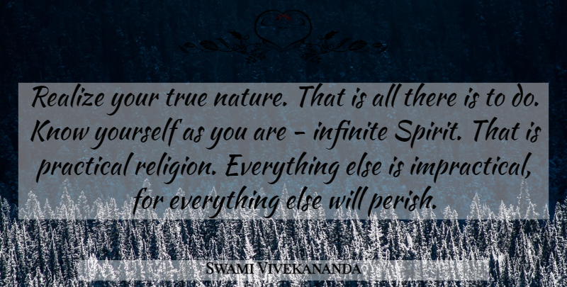 Swami Vivekananda Quote About God, Soul, Spirituality: Realize Your True Nature That...