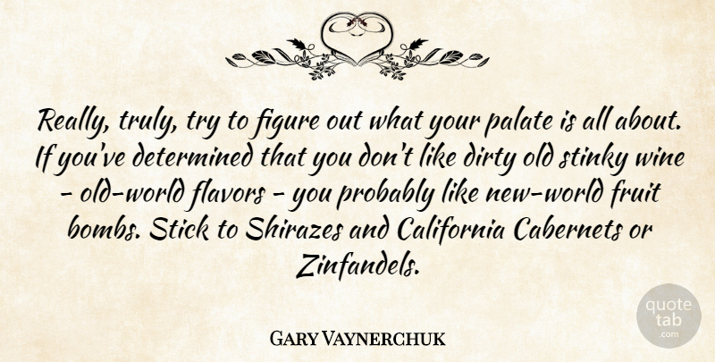 Gary Vaynerchuk Quote About Dirty, Wine, California: Really Truly Try To Figure...