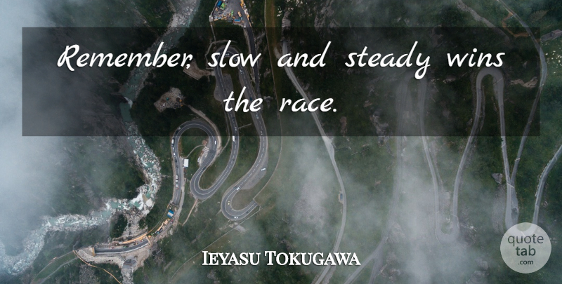 slow and steady wins the race quote