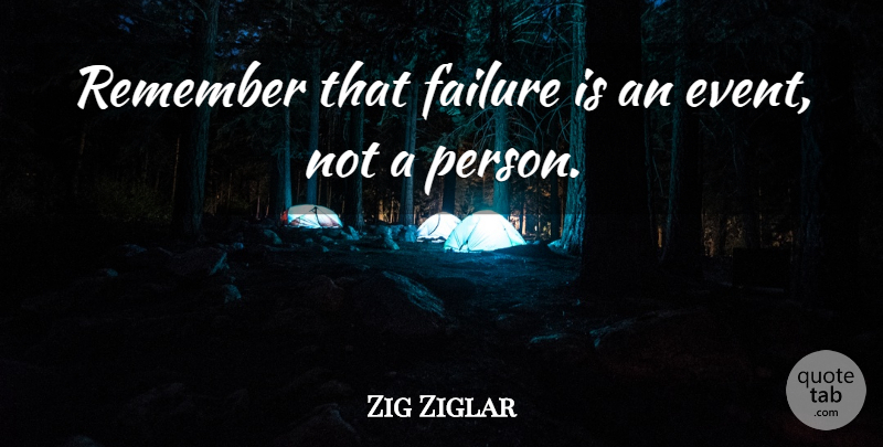 Zig Ziglar Quote About Love, Motivational, Family: Remember That Failure Is An...