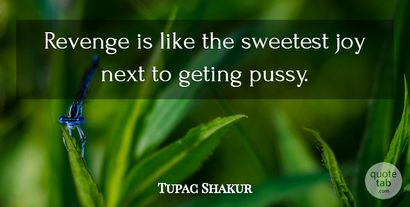 Tupac Shakur Quote About Revenge, Rap, Thug: Revenge Is Like The Sweetest...
