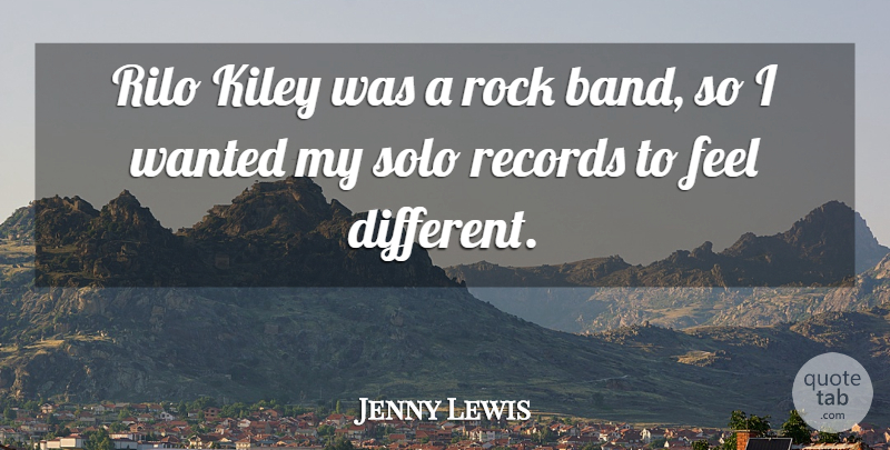 Jenny Lewis Quote About Solo: Rilo Kiley Was A Rock...
