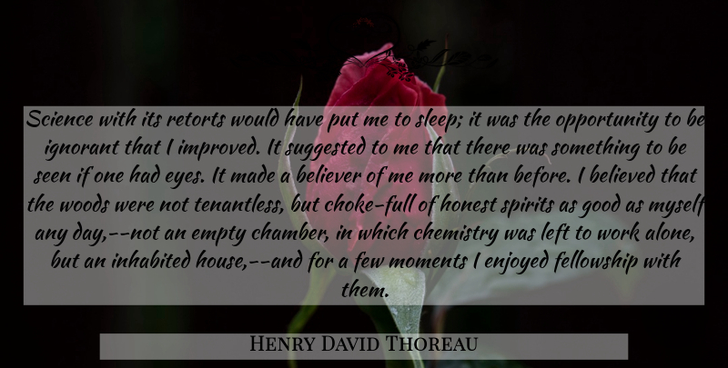 Henry David Thoreau Quote About Nature, Sleep, Eye: Science With Its Retorts Would...