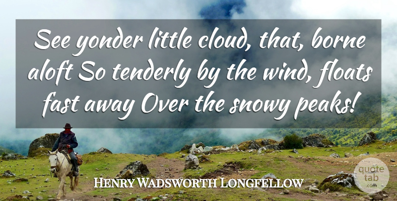 Henry Wadsworth Longfellow Quote About Wind, Clouds, Littles: See Yonder Little Cloud That...